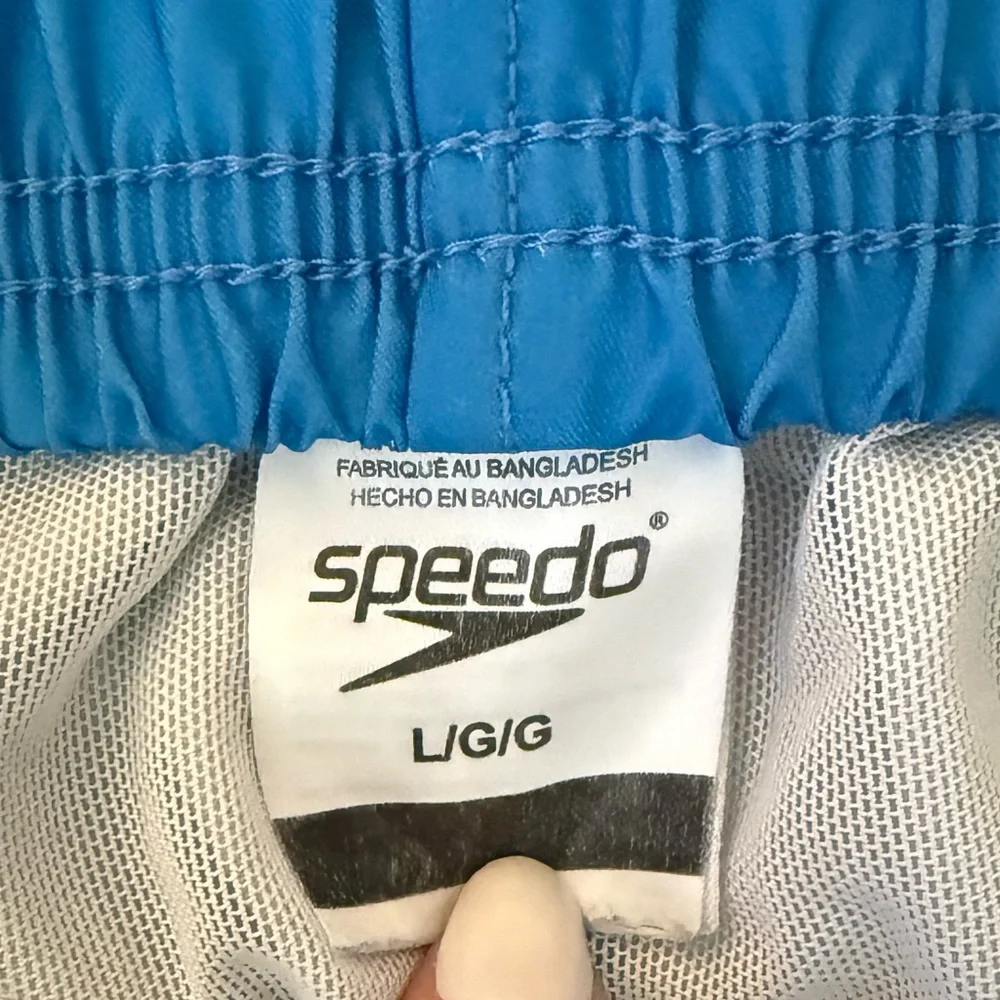 Speedo Rainbow Striped Swim Trunks UPF 50+ SZ‎ LG